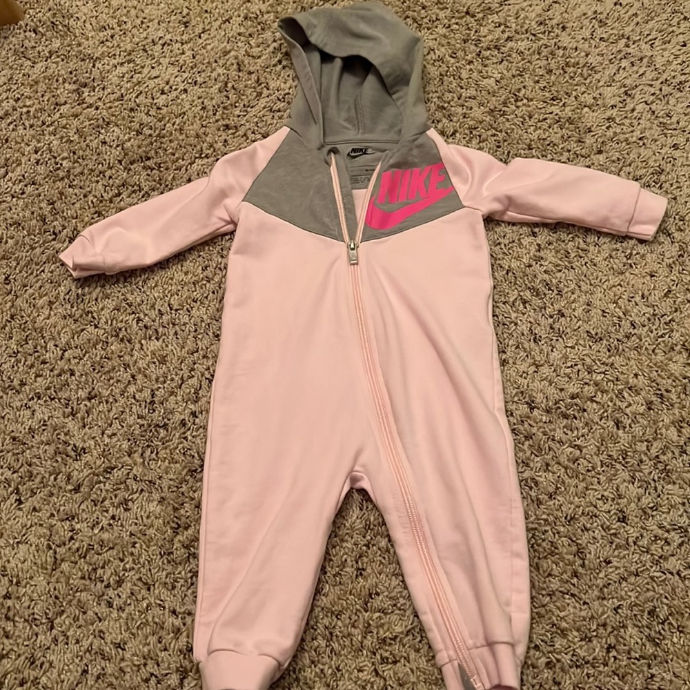Nike baby onesie with hoodie